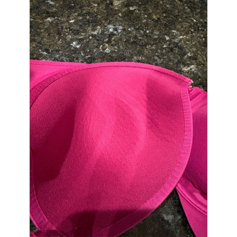 Victoria's Secret PINK T-Shirt Bra Womens 36D Pink Padded Underwire - Picture 4 of 7